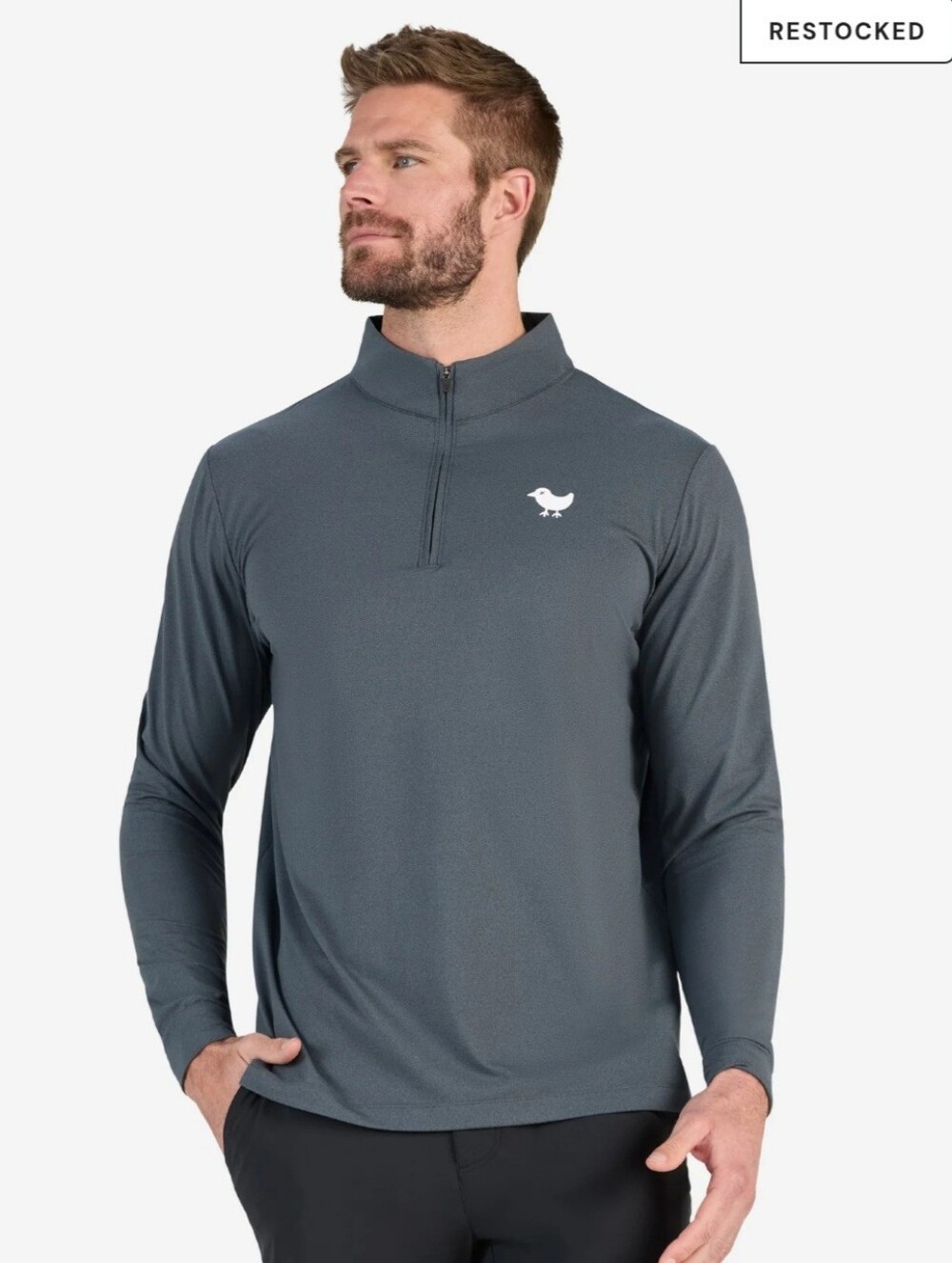 Bad Birdie Velocity Quarterzip - Charcoal XL NWT